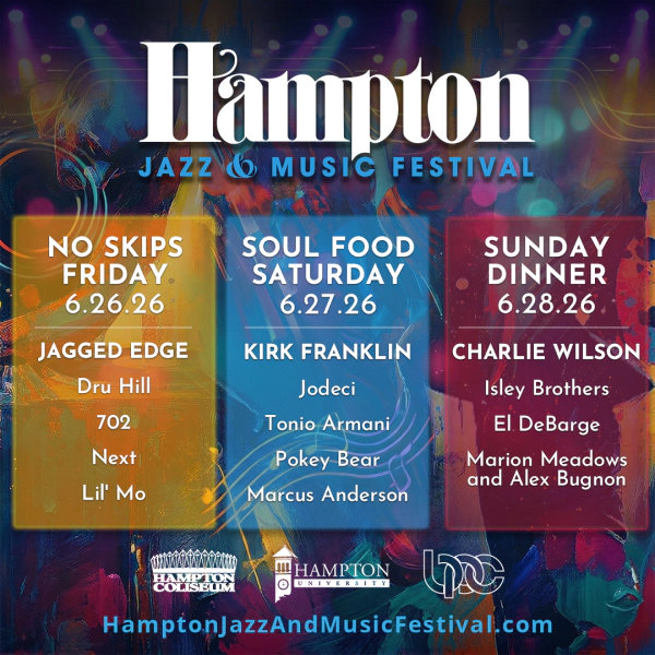 Enter To Win A Pair of 3 Day Tickets To The Hampton Jazz Festival!