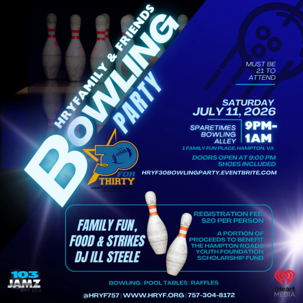 Enter To Win A Pair of Tickets to The HRYF Bowling Party!