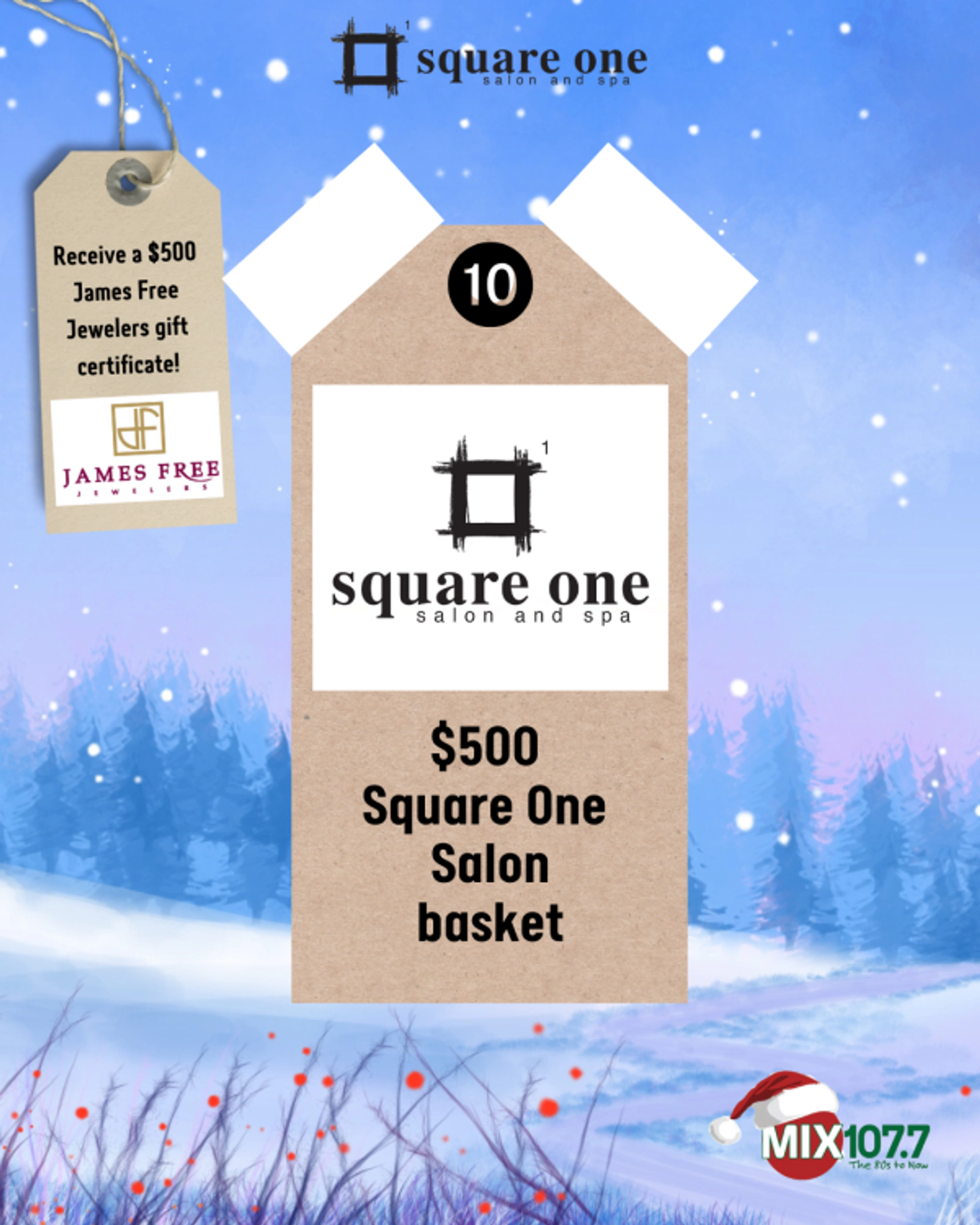 12 Gifts of Christmas – Square One Salon & James Free Jewelers