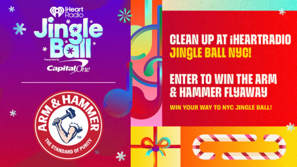 Clean Up at iHeartRadio Jingle Ball NYC: Enter to Win the Arm & Hammer Flyaway