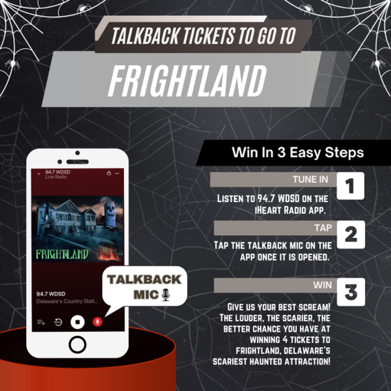 Win Talkback Tickets to Frightland