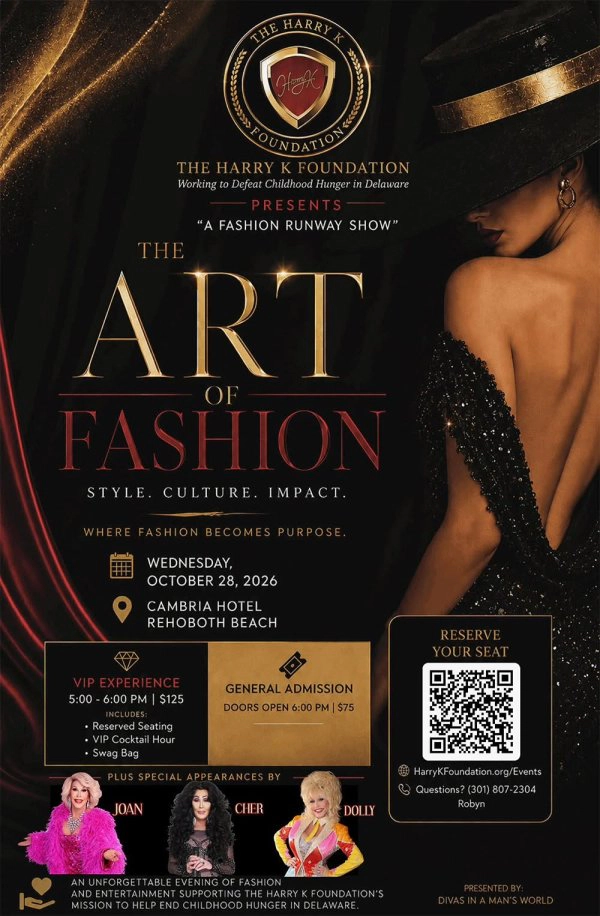 Ticket Giveaway: THE HARRY K. FOUNDATION PRESENTS  THE ART OF FASHION