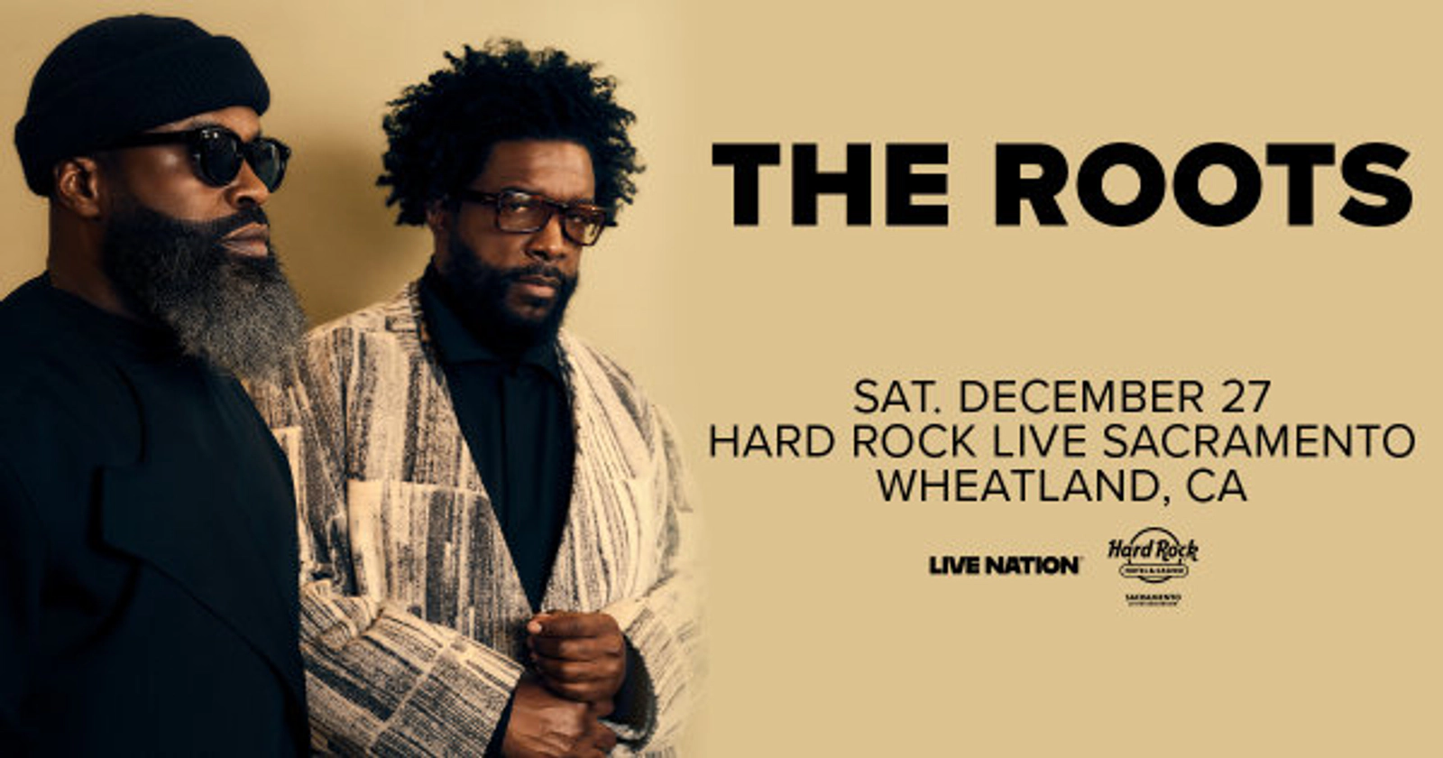 Enter To Win Tickets To See The Roots Coming December 27th At Hard Rock Live in Wheatland!