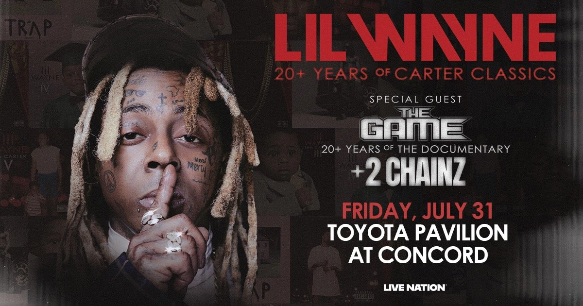 Enter Now For A Chance To Win Tickets To See Lil Wayne Coming July 31st To The Toyota Pavilion At Concord!