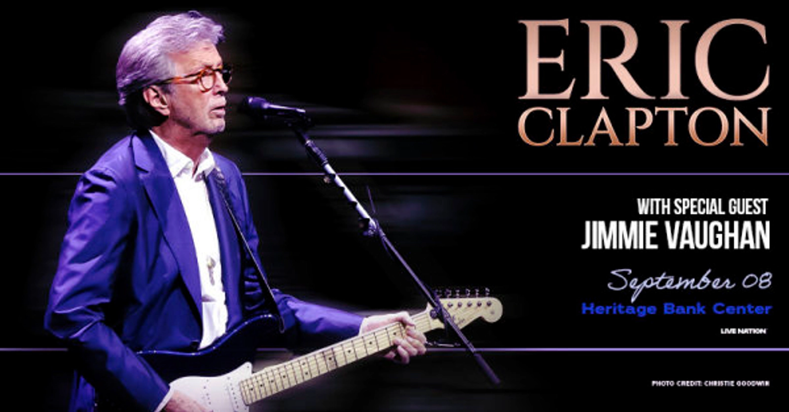 [WIN TICKETS] ERIC CLAPTON @ HERITAGE BANK CENTER