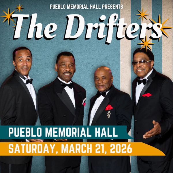 Win tickets to see The Drifters at Pueblo Memorial Hall!