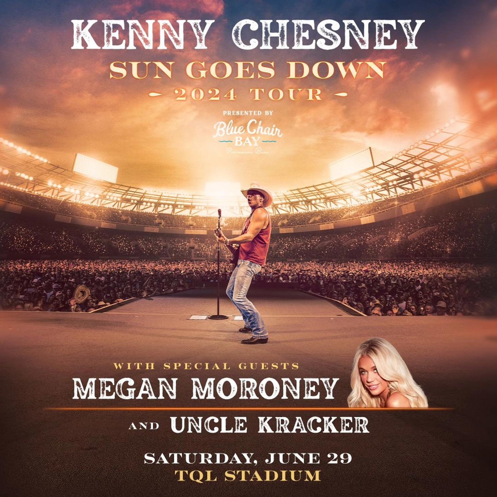 Kenny Chesney Sun Goes Down Tour at TQL Stadium 6/29/2024 97.5 WAMZ