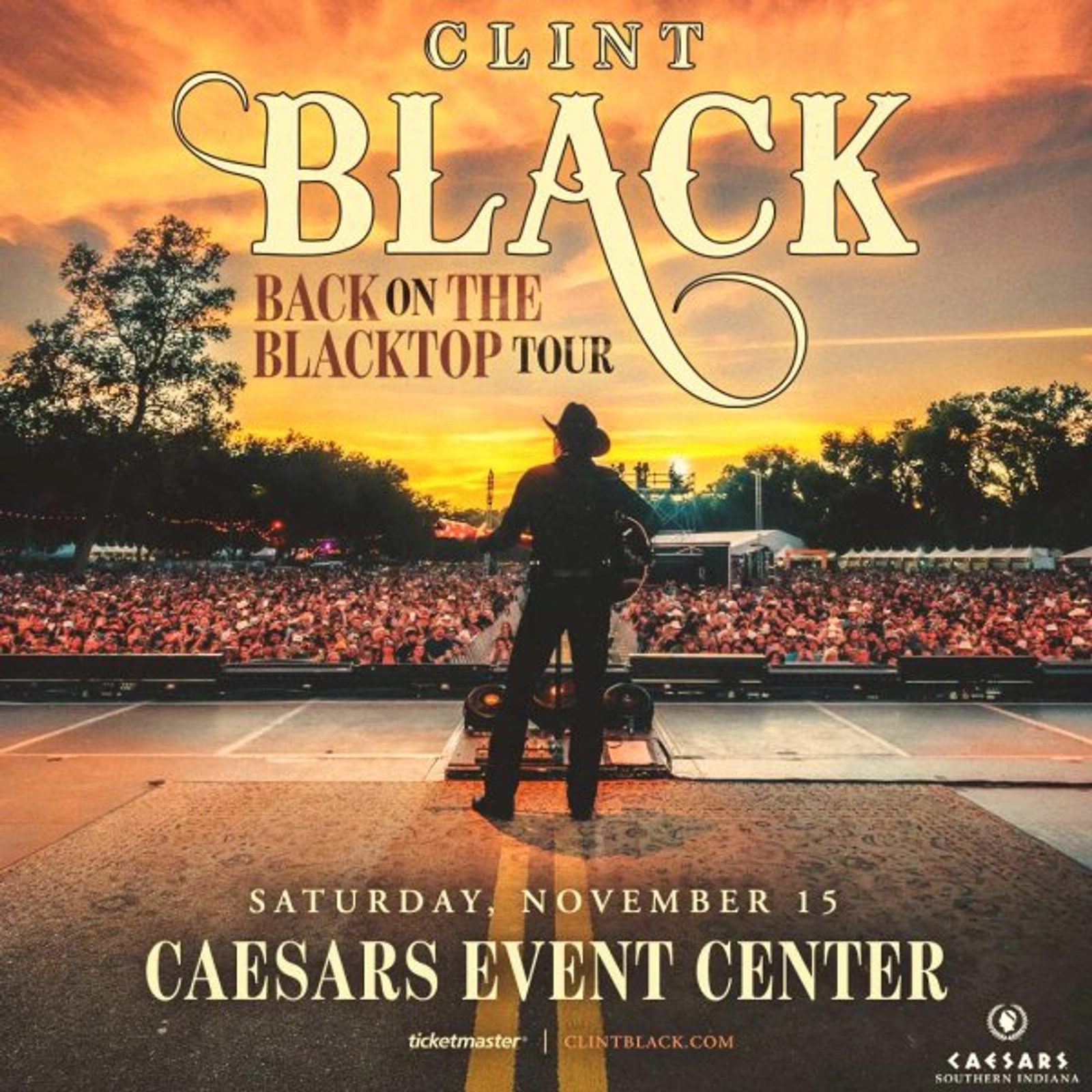 Clint Black at Caesars Southern Indiana on November 15, 2025