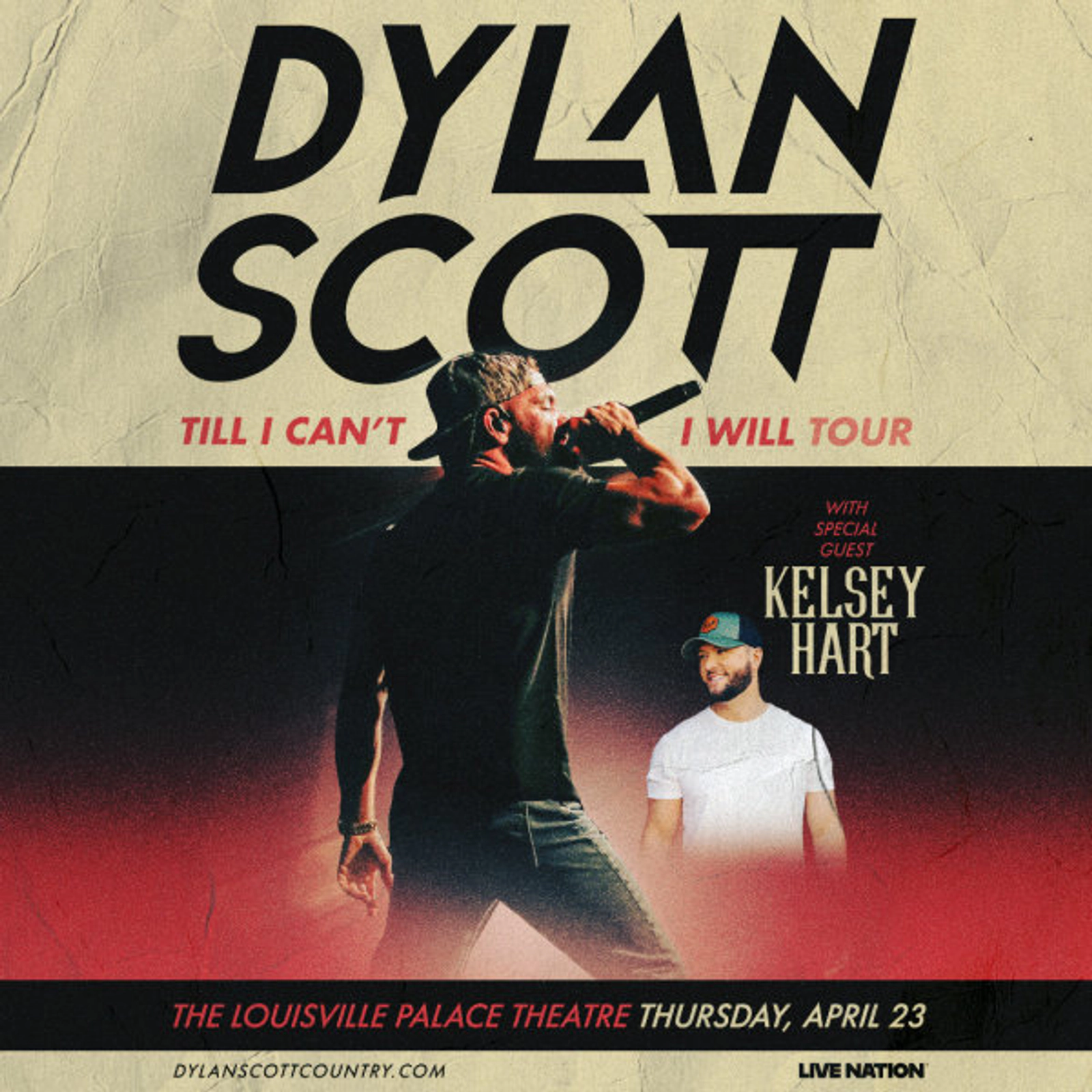 Dylan Scott at Louisville Palace on April 23, 2026