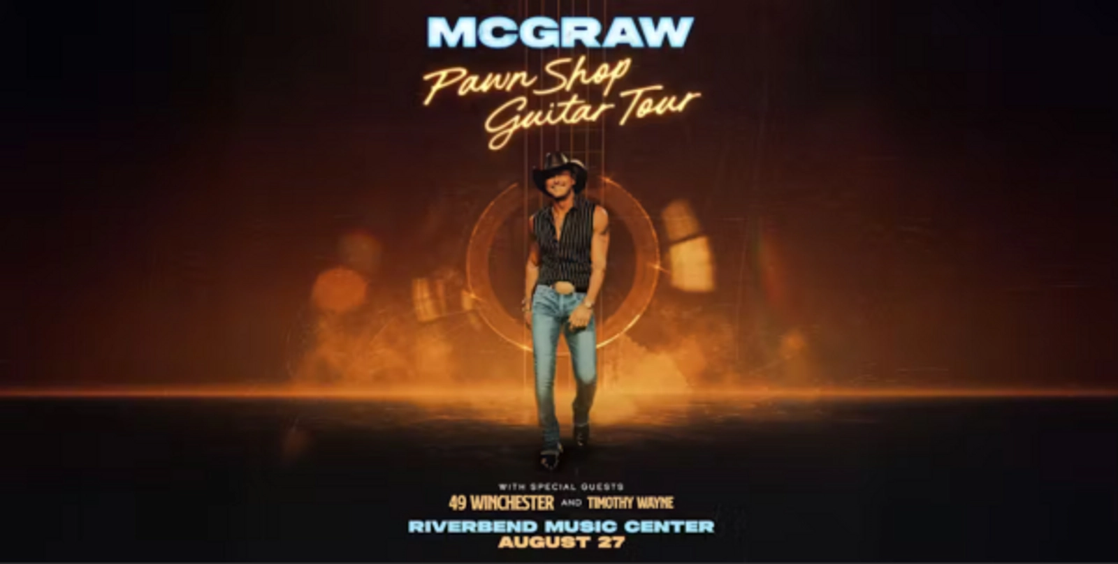 Tim McGraw at Riverbend Music Center on August 27, 2026