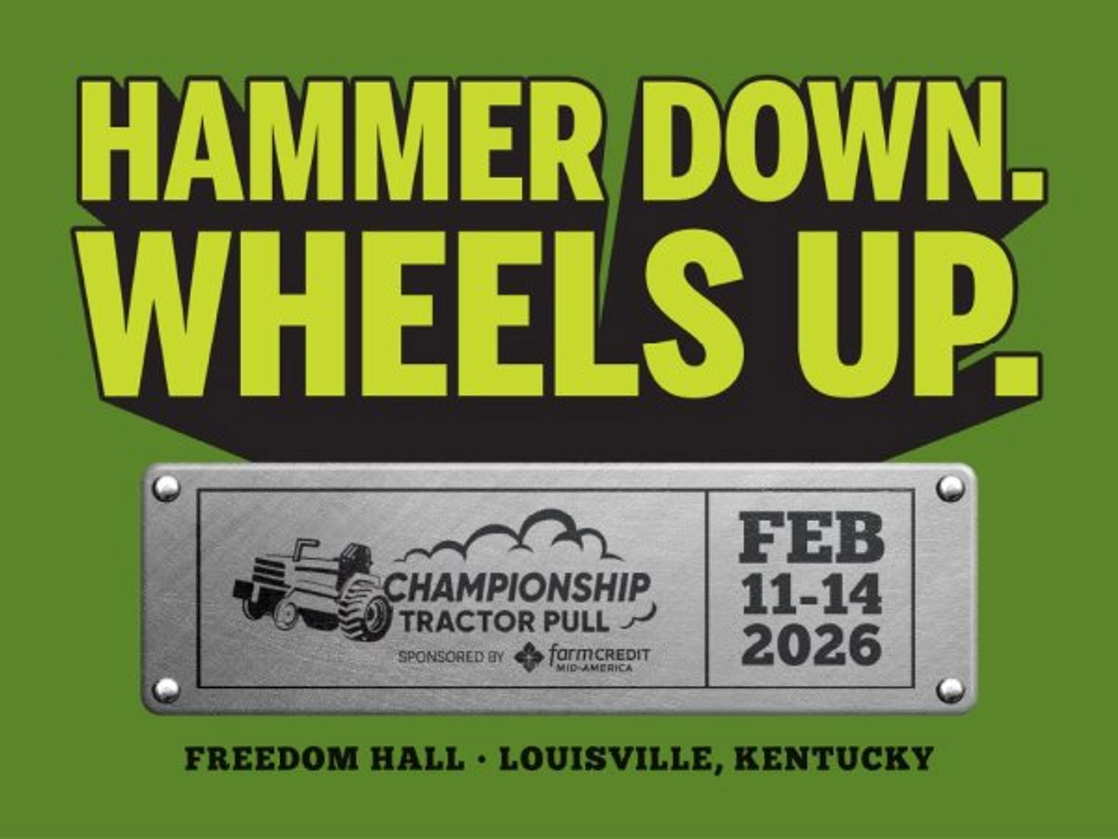 National Farm Machinery Show Championship Tractor Pull at Kentucky Expo Center on February 11 - 14, 2026