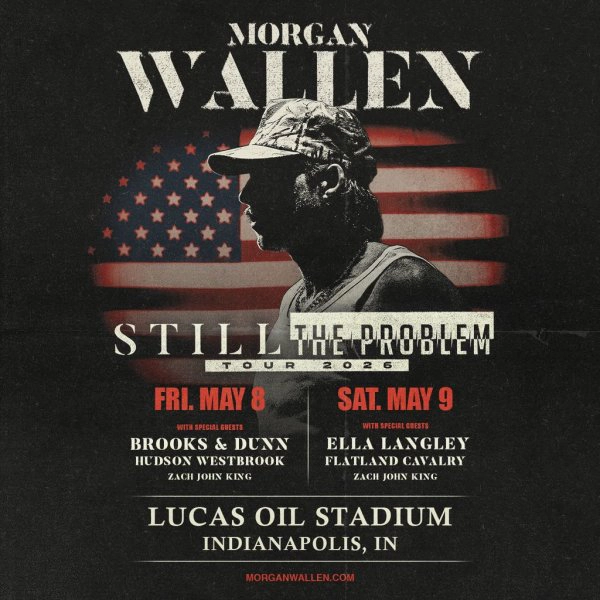 Morgan Wallen at Lucas Oil Stadium on May 8 & 9, 2026