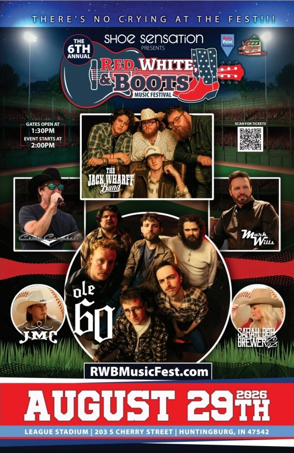 Red, White & Boots Festival at League Stadium on August 29, 2026