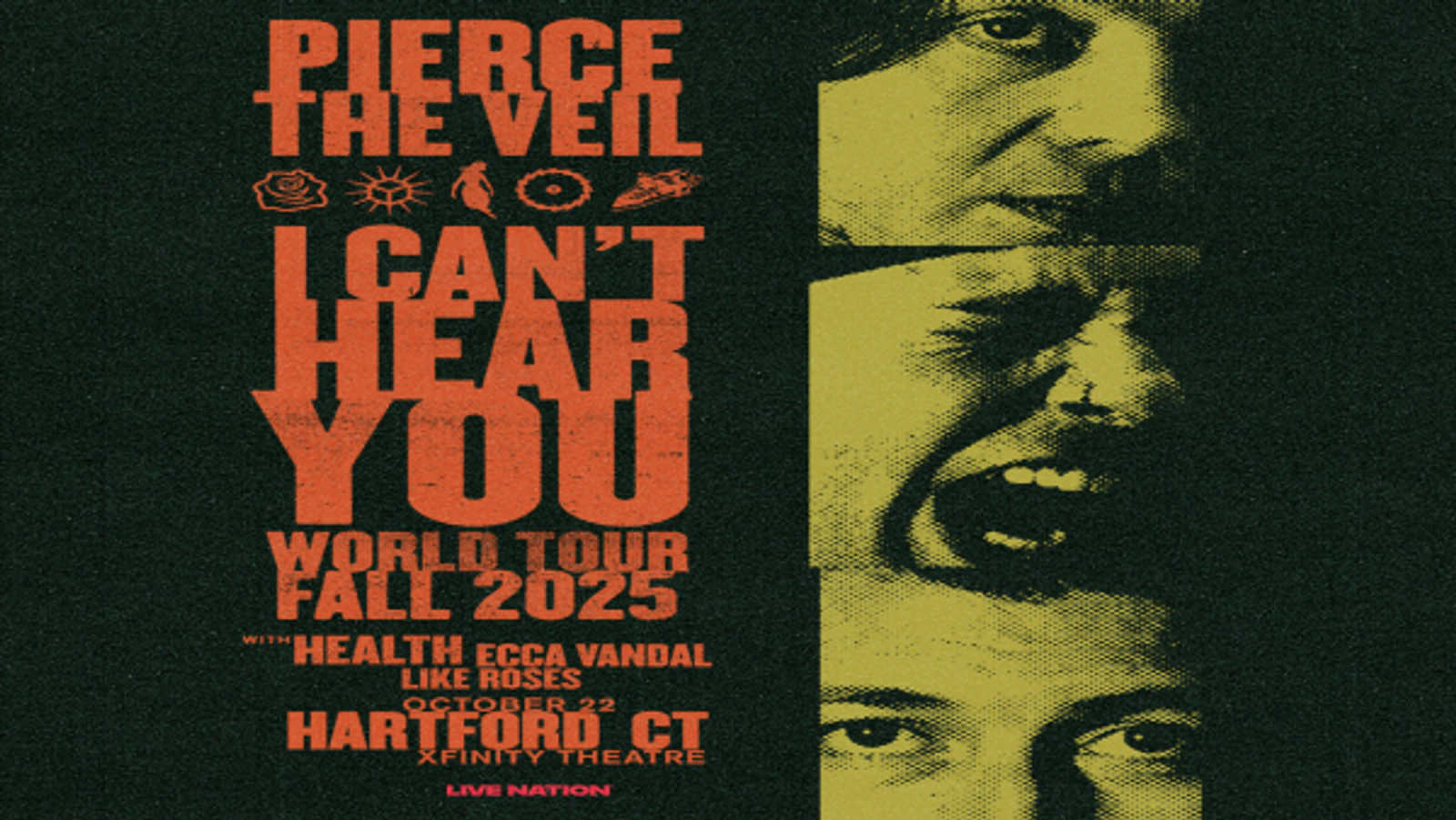 Win a pair of tickets to Pierce The Veil “I Can’t Hear You” World Tour!