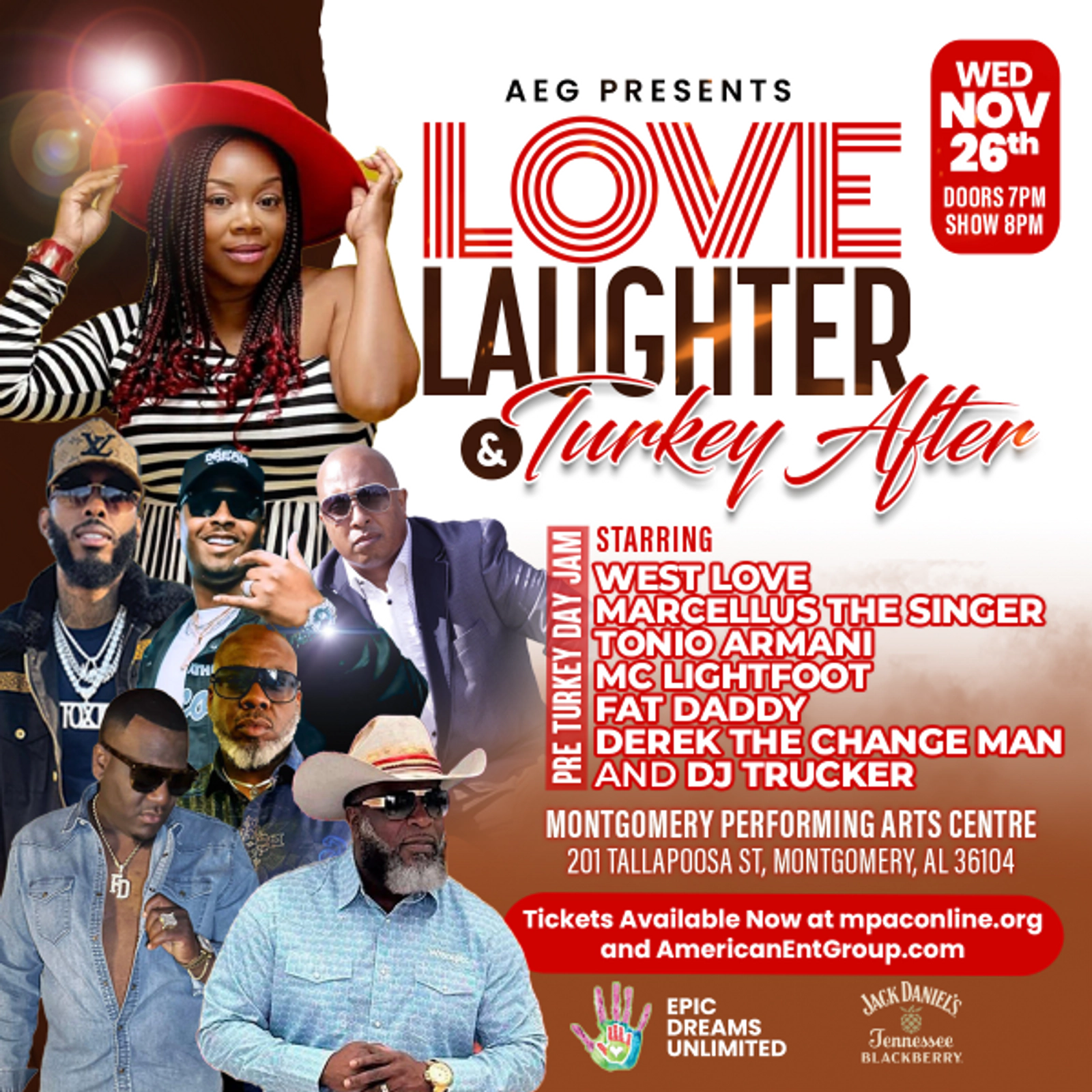 Love Laughter & Turkey After: Pre Turkey Day Jam | November 26th