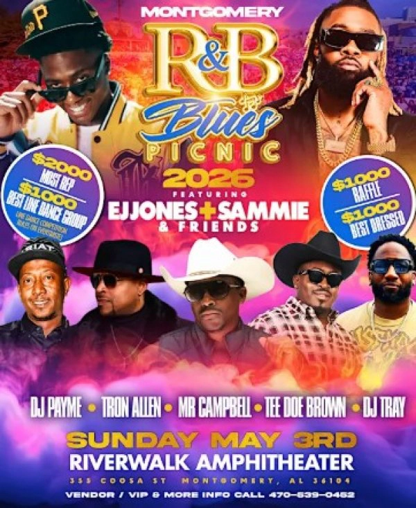 Win tickets to the R&B Blues Picnic Sunday, May 3rd!