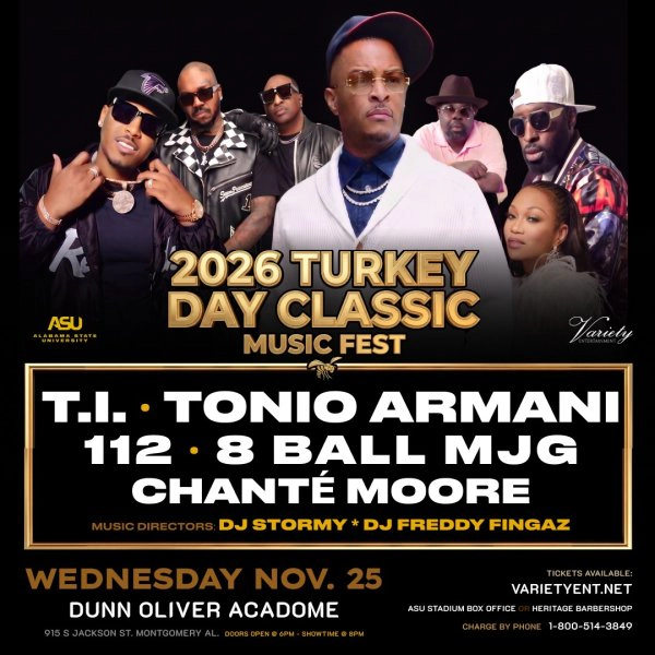 Win Tickets To The Turkey Day Classic Concert November 25th!