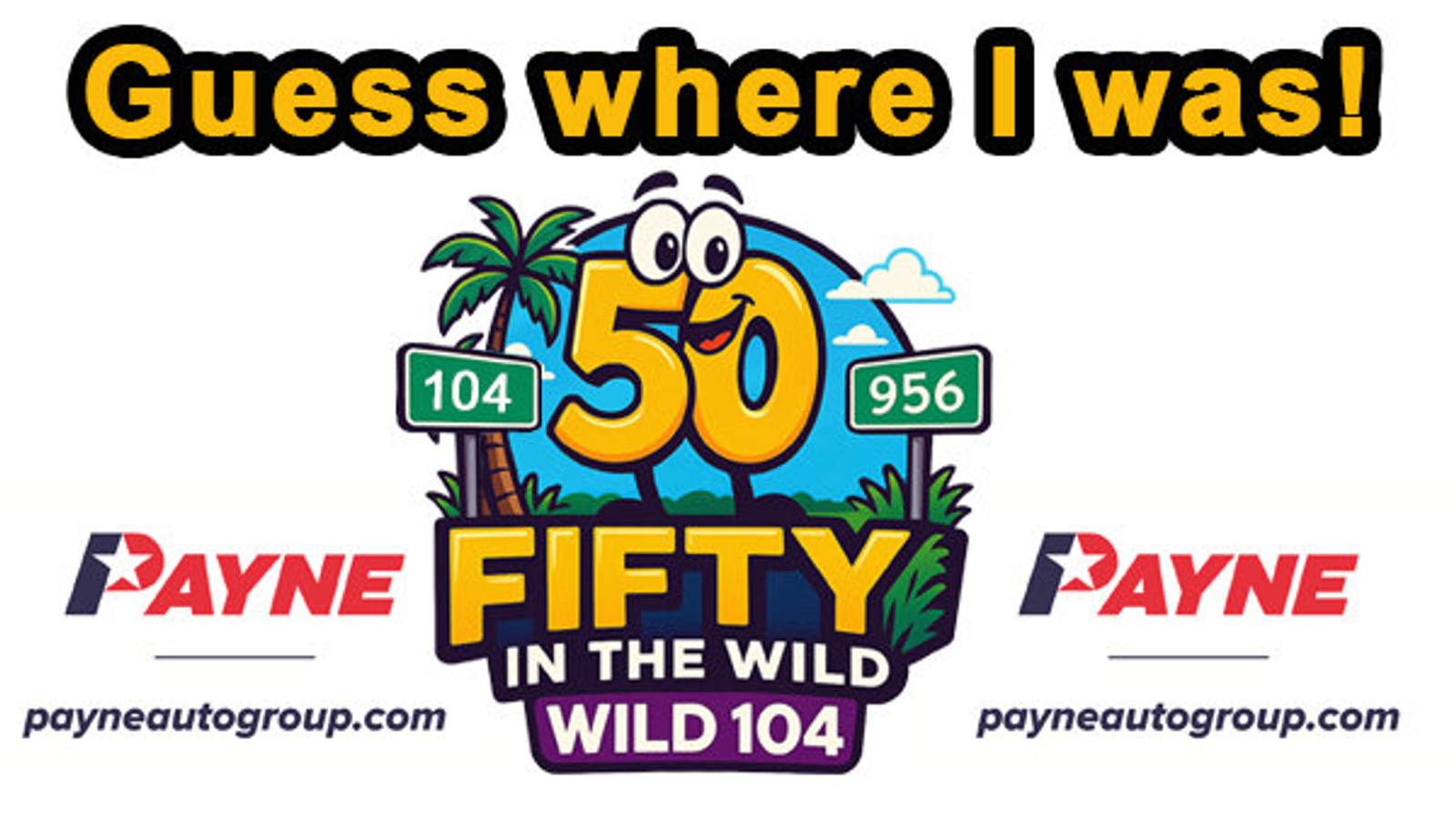 Guess where Fifty is in the 956!
