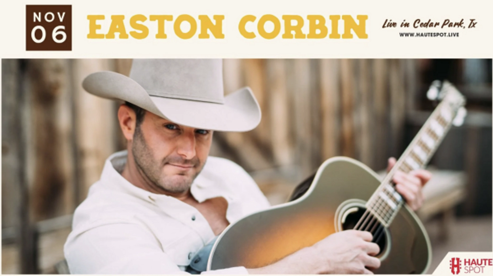 ENTER TO WIN A PAIR OF TICKETS TO SEE EASTON CORBIN!