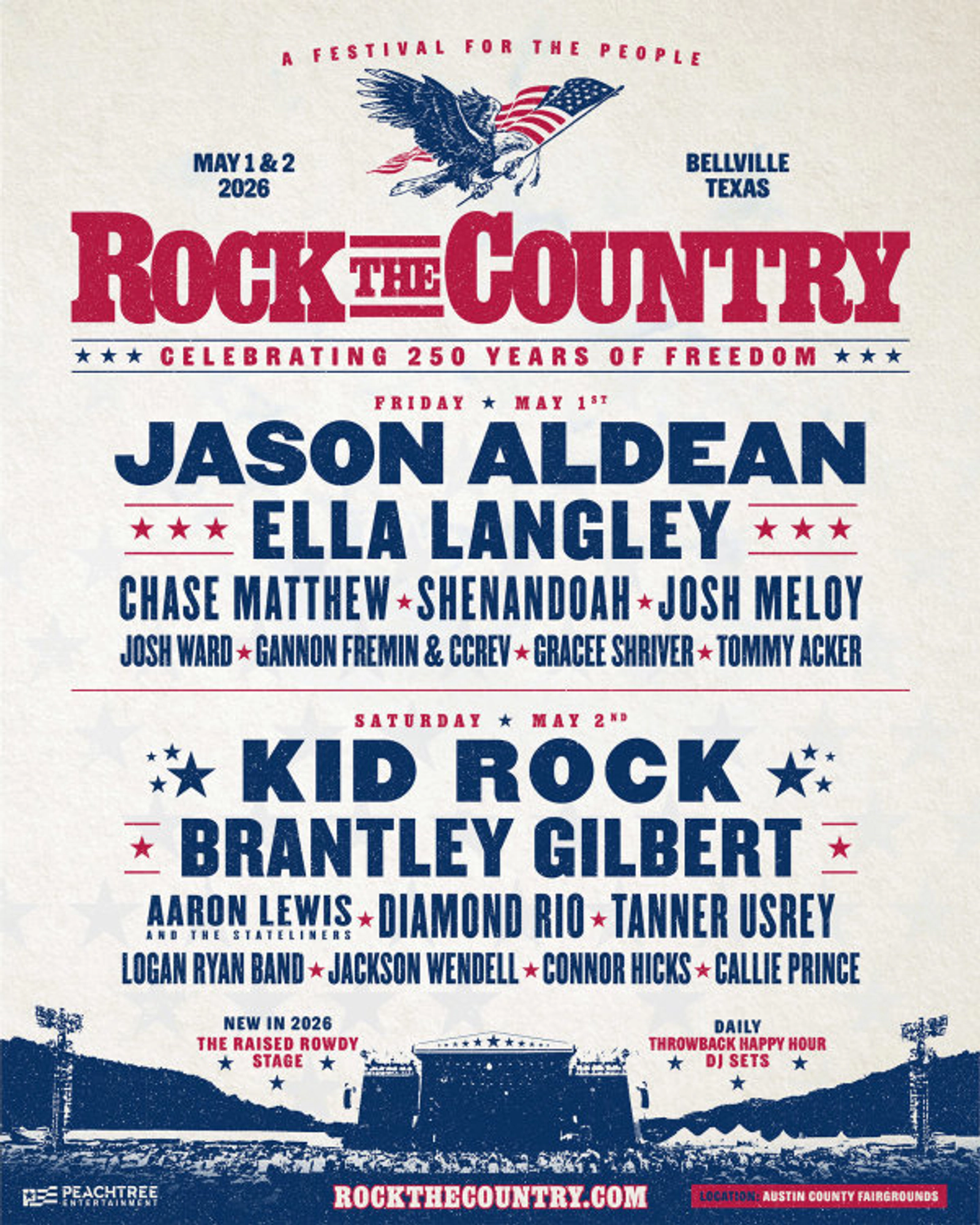 Enter here for a chance to win tickets to the Rock the country festival