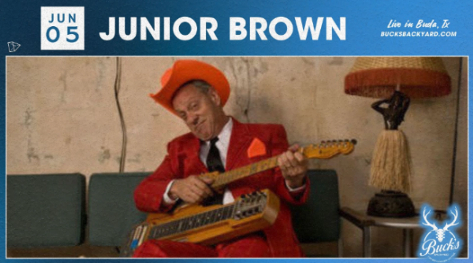 ENTER FOR A CHANCE TO WIN A PAIR OF TICKETS TO SEE JUNIOR BROWN!!