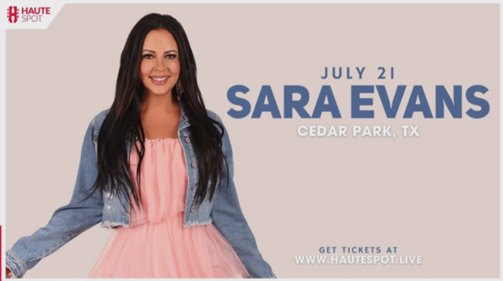 ENTER FOR A CHANCE TO WIN A PAIR OF TICKETS TO SEE SARA EVANS!!
