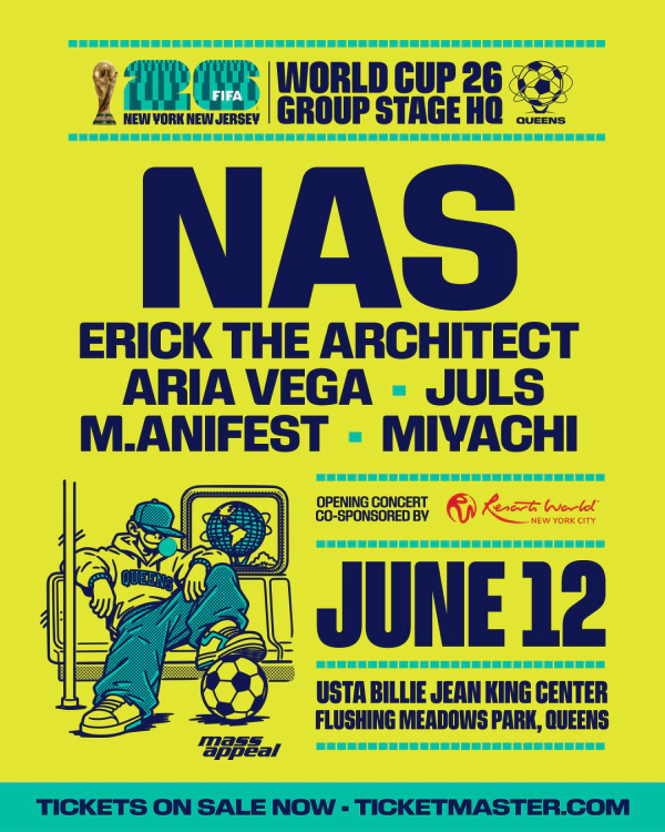 Enter To Win Tickets and VIP Package to see Nas at World Cup 26 Group Stage HQ