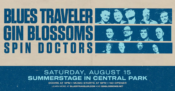 Win Tickets To See Blues Traveler, Gin Blossoms, and Spin Doctors!