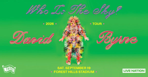 David Byrne at Forest Hills on 9.19