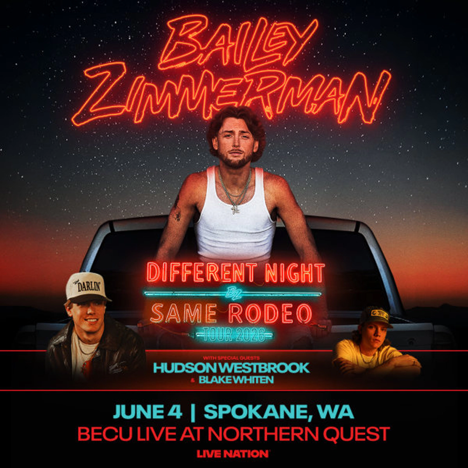 Bailey Zimmerman  Live at the Northern Quest Casino