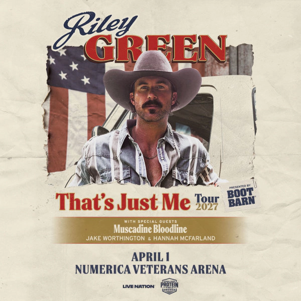 Riley Green Takes the Stage at Numerica Veterans Memorial Arena