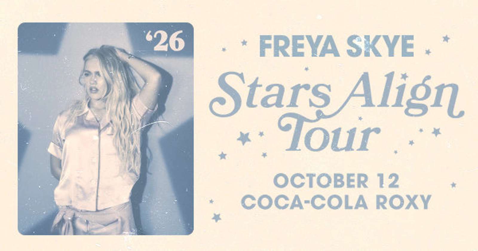 Win tickets to Freya Skye at Coca-Cola Roxy!