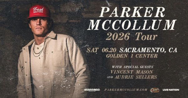 Win Tickets to see Parker McCollumn at Golden 1 Center on June 20, 2026!