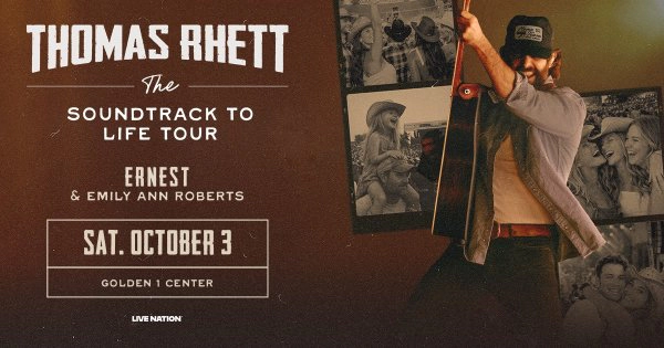 The Big Dog wants to send you to see Thomas Rhett at the Golden 1 Center on Oct. 3rd!