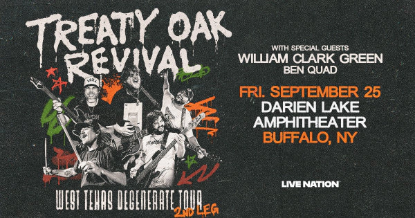 Win Tickets to see Treaty Oak Revival at Darien Lake Amphitheater!