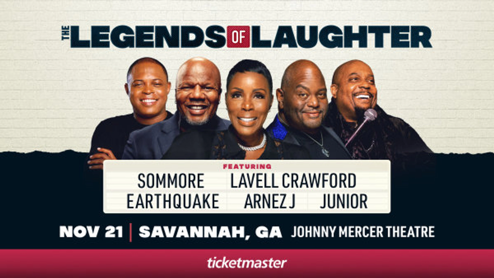Win tickets to see the Legends of Laughter Tour in Savannah!