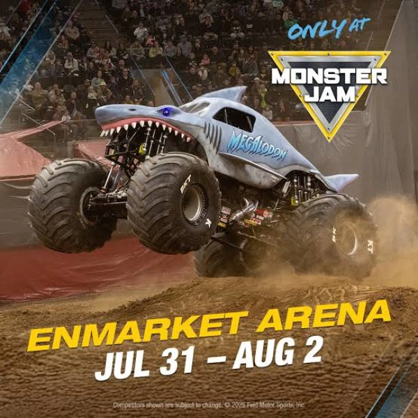Win the family tickets to Monster Jam 2026 at Enmarket Arena!
