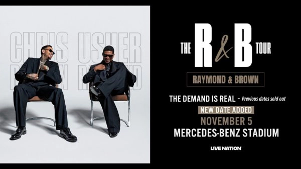 Win Tickets to The R&B Tour Starring Chris Brown & Usher Raymond at Mercedez-Benz Stadium on November 5th, 2026!