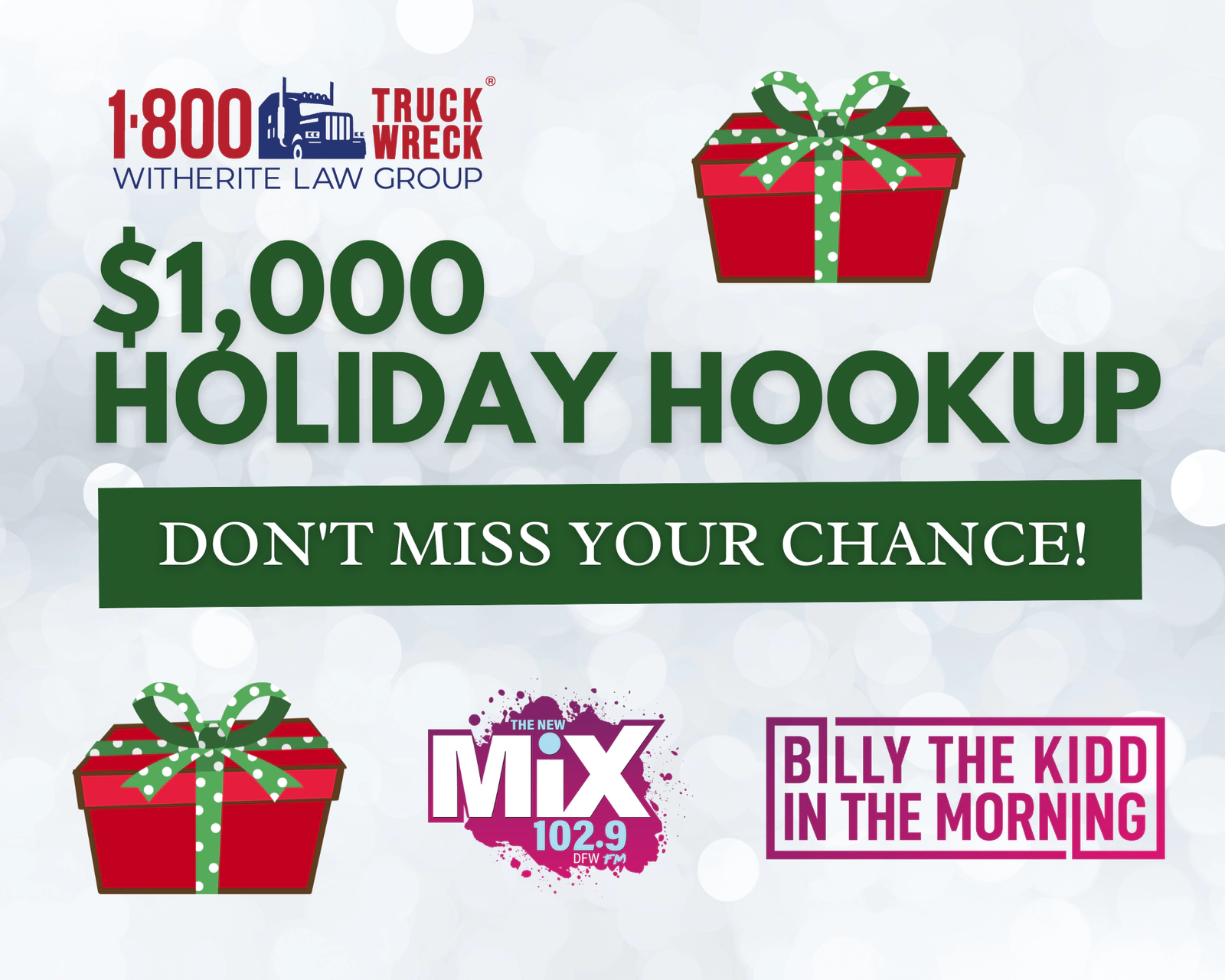 $1,000 Holiday Hookup