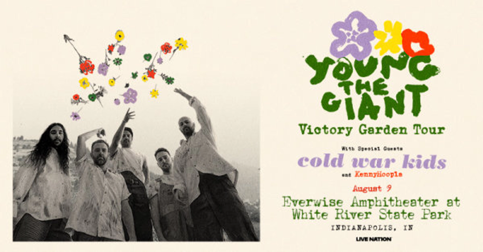 Young The Giant at Everwise Amphitheater on August 9th!