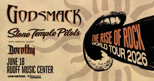Godsmack & Stone Temple Pilots at Ruoff Music Center on June 18th!