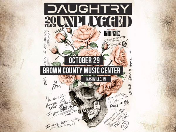 Daughtry @ Brown County Music Center 10.29.26 Ticket Giveaway
