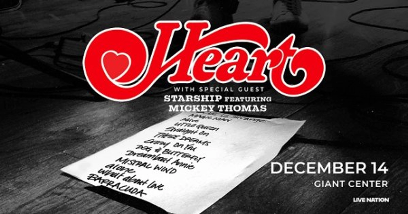 Register to Win Heart Tickets for Giant Center!