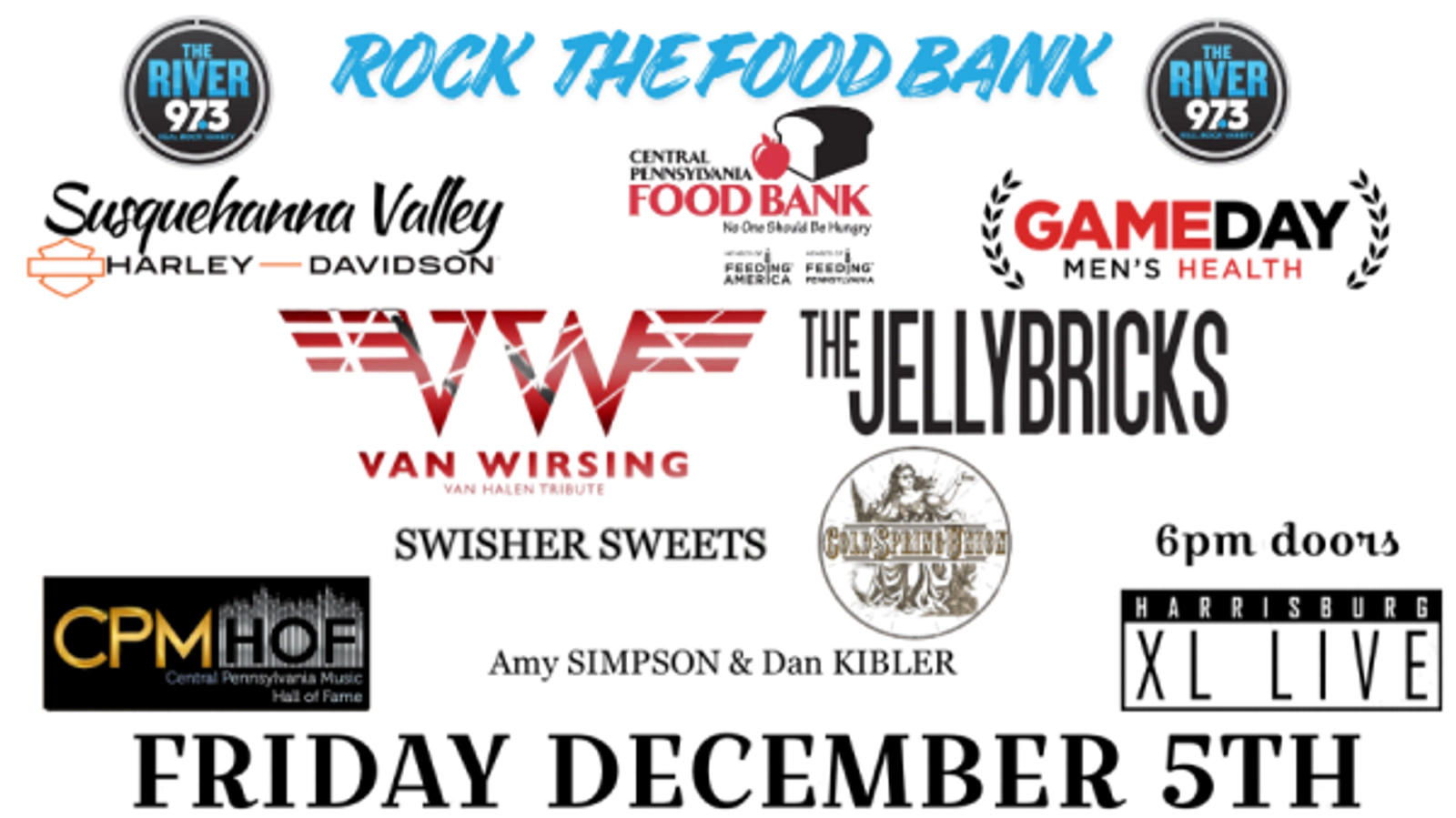 The River 97.3 and Susquehanna Valley Harley-Davidson Present Rock the Food Bank Sponsored by Gameday Men's Health!
