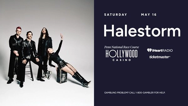Register to Win Halestorm Tickets at Hollywood Casino!
