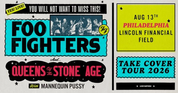Keyword to Win Foo Fighters in Philadelphia Tickets!
