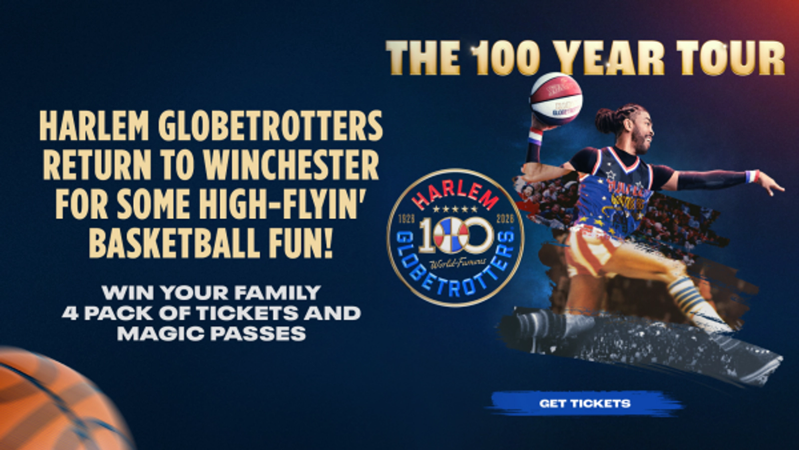 Harlem Globetrotters return to Winchester for some High-Flyin' Basketball Fun!