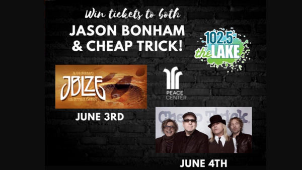 Win tickets to Jason Boham & Cheap Trick at The Peace Center!