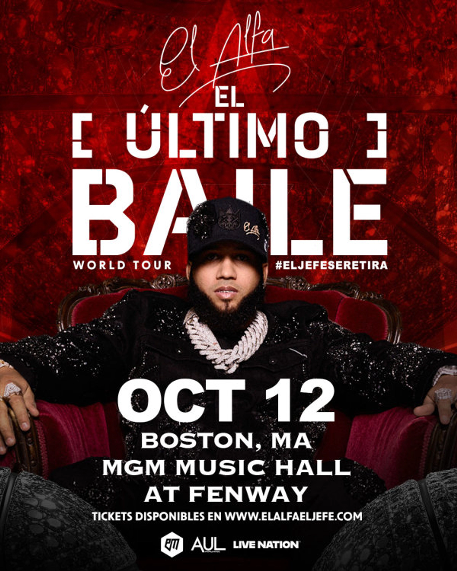 El Alfa en MGM Music Hall Fenway