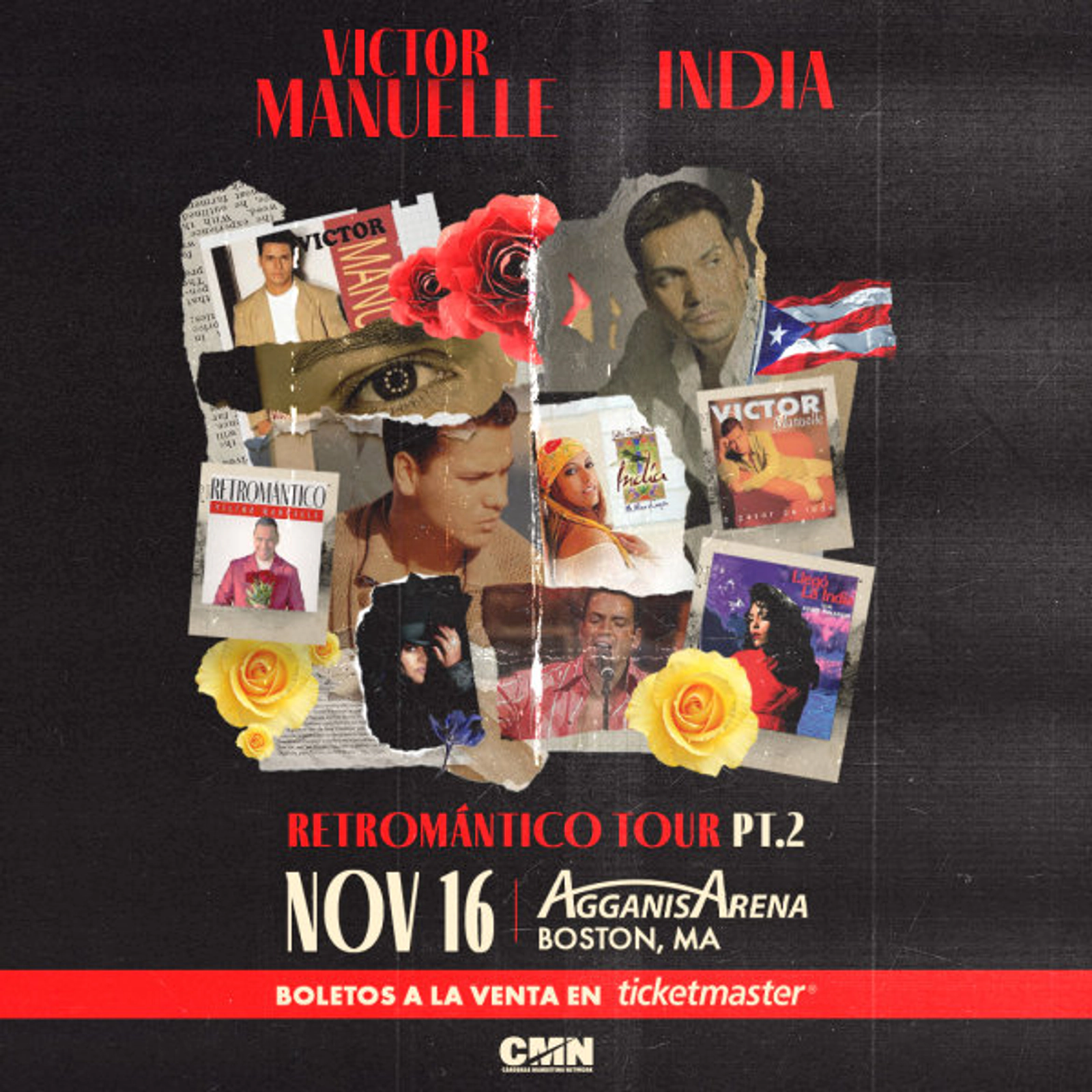 Victor Manuelle y India en Agganis Arena